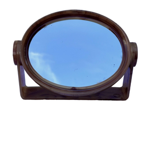 Cosmetic Mirror Lucite MCM Vintage Standing Double Sided Magnifying Mirror